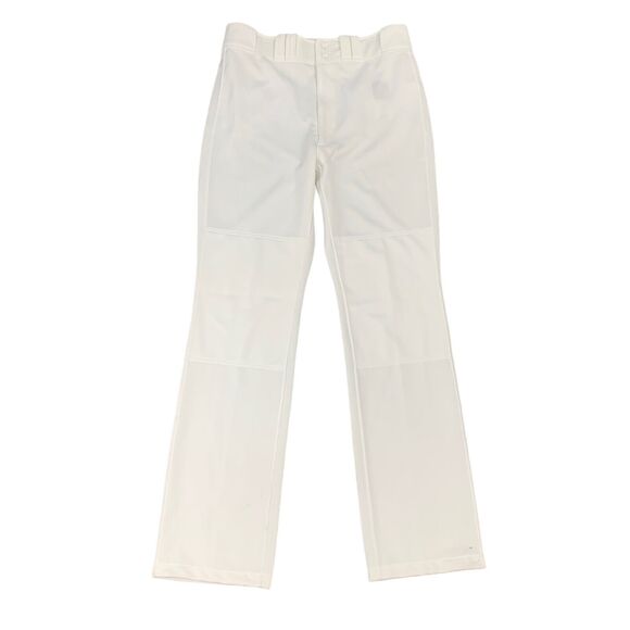 Mizuno Baseball Pant Mens XL Extra Large White Flex Waistband Belt Loops - Picture 1 of 14